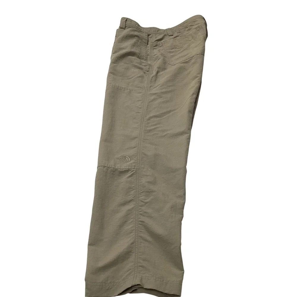 The North Face Mens Khaki Nylon Outdoor Hiking Cargo Pants Size‎ 36